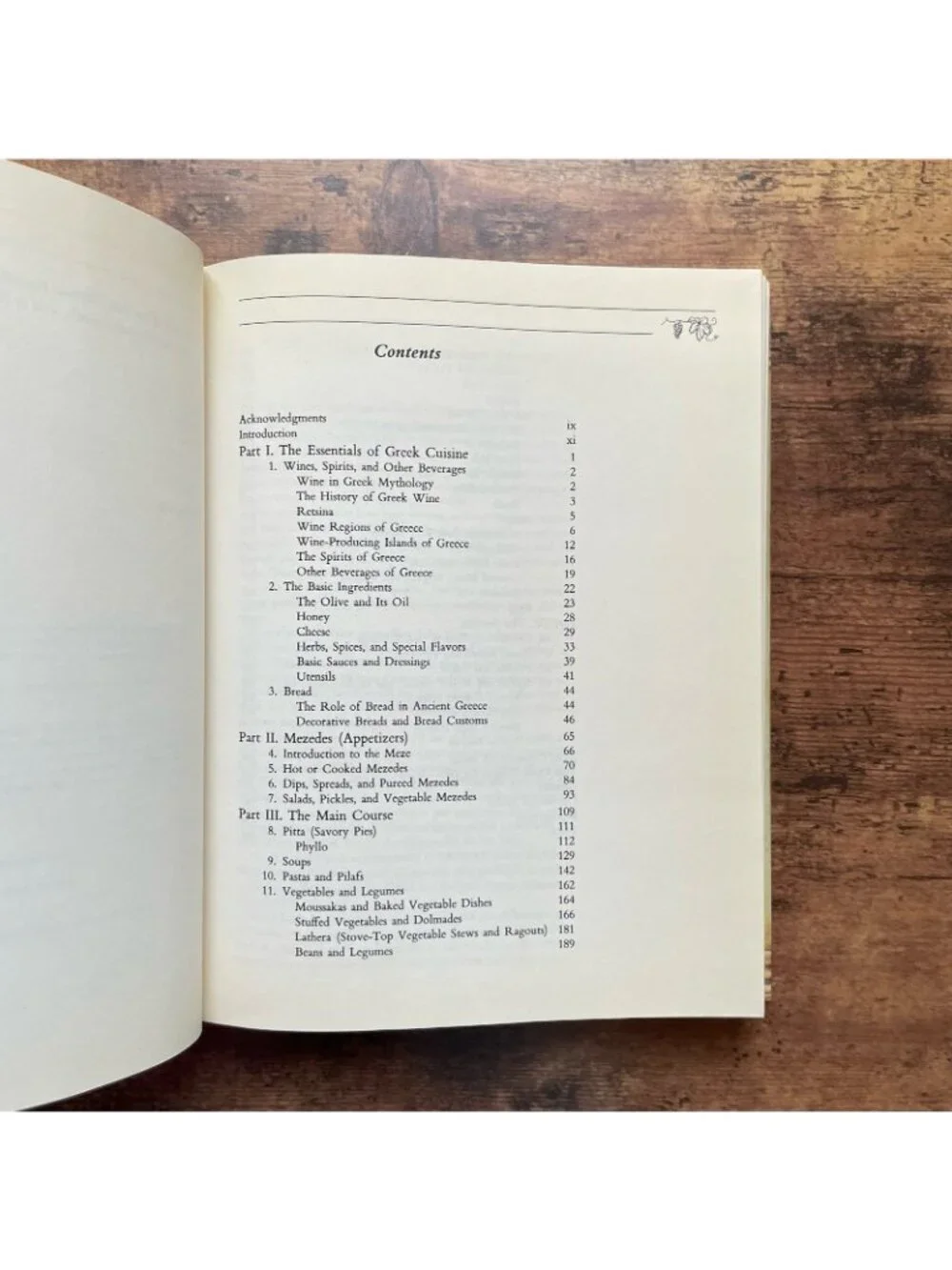 The Food and Wine of Greece Vintage Greek Cookbook HC Diane Kochilas 1st Ed